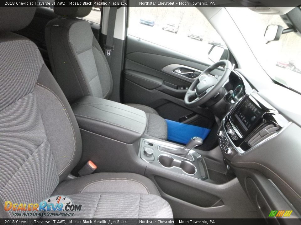 2018 Chevrolet Traverse LT AWD Mosaic Black Metallic / Jet Black Photo #10