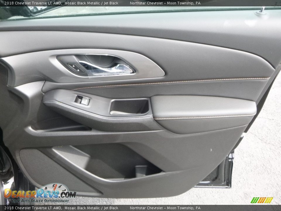 2018 Chevrolet Traverse LT AWD Mosaic Black Metallic / Jet Black Photo #12