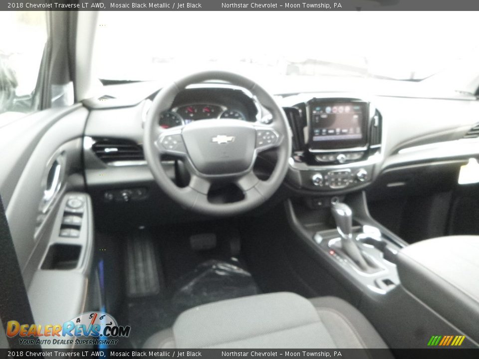 2018 Chevrolet Traverse LT AWD Mosaic Black Metallic / Jet Black Photo #15