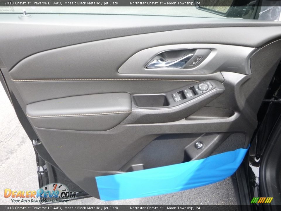 2018 Chevrolet Traverse LT AWD Mosaic Black Metallic / Jet Black Photo #16