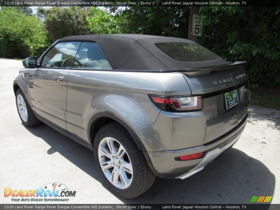 2018 Land Rover Range Rover Evoque Convertible HSE Dynamic Silicon Silver / Ebony Photo #13