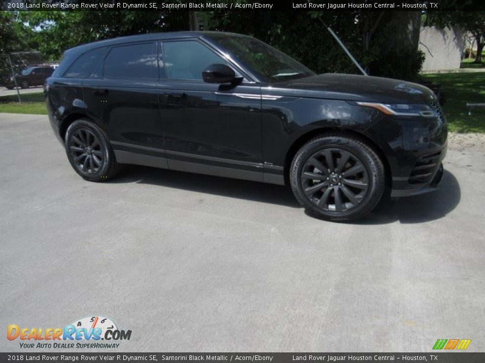 2018 Land Rover Range Rover Velar R Dynamic SE Santorini Black Metallic / Acorn/Ebony Photo #1