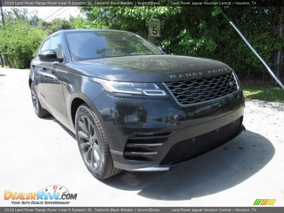 2018 Land Rover Range Rover Velar R Dynamic SE Santorini Black Metallic / Acorn/Ebony Photo #2