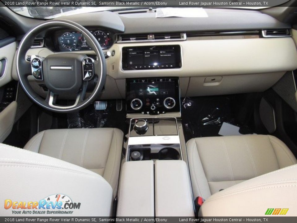 2018 Land Rover Range Rover Velar R Dynamic SE Santorini Black Metallic / Acorn/Ebony Photo #4