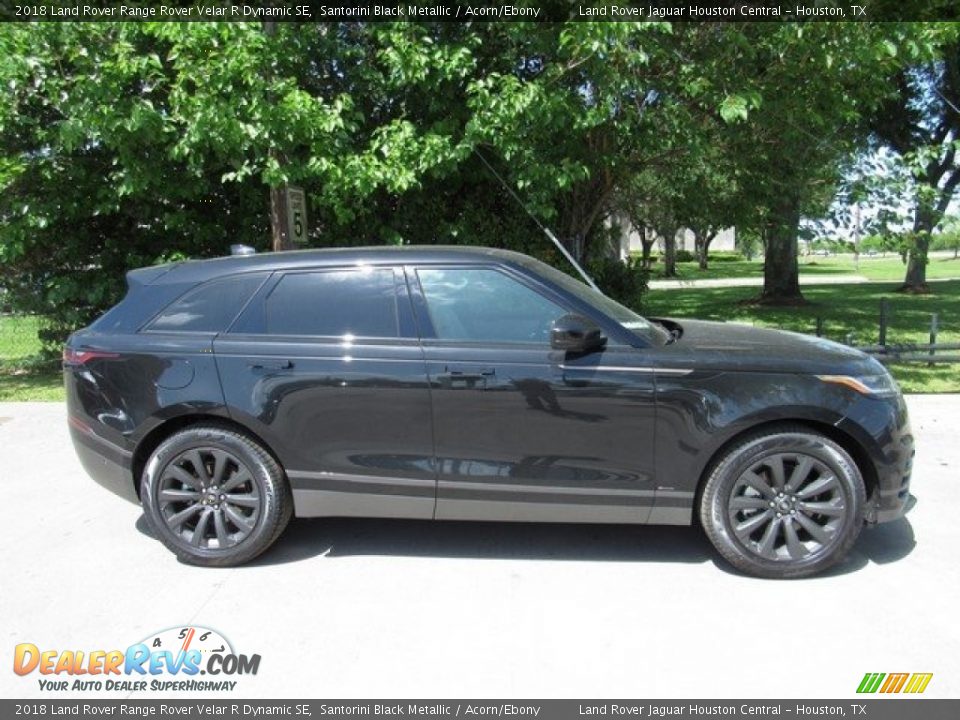 2018 Land Rover Range Rover Velar R Dynamic SE Santorini Black Metallic / Acorn/Ebony Photo #6