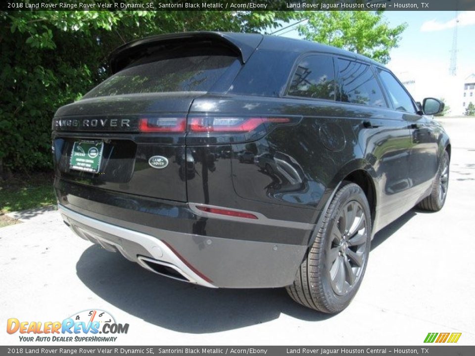 2018 Land Rover Range Rover Velar R Dynamic SE Santorini Black Metallic / Acorn/Ebony Photo #7