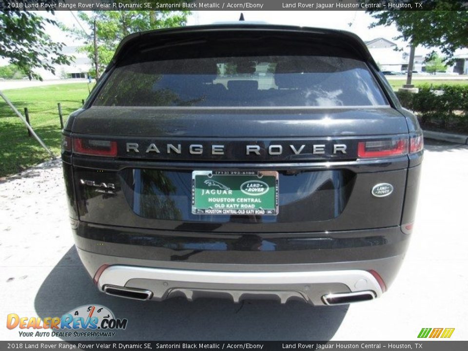 2018 Land Rover Range Rover Velar R Dynamic SE Santorini Black Metallic / Acorn/Ebony Photo #8