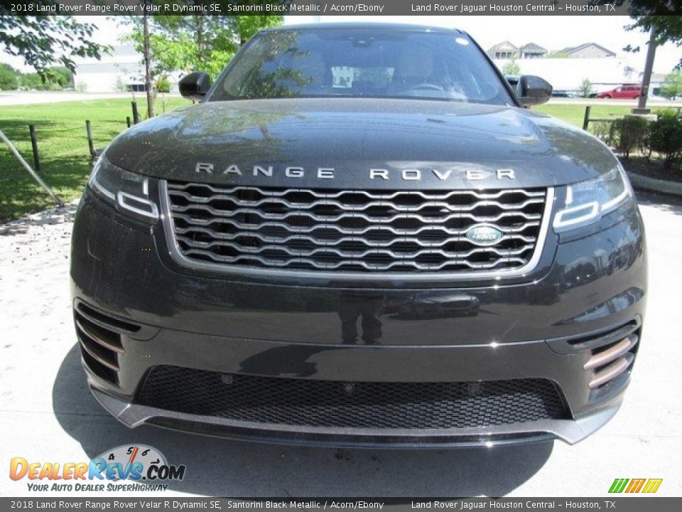 2018 Land Rover Range Rover Velar R Dynamic SE Santorini Black Metallic / Acorn/Ebony Photo #9