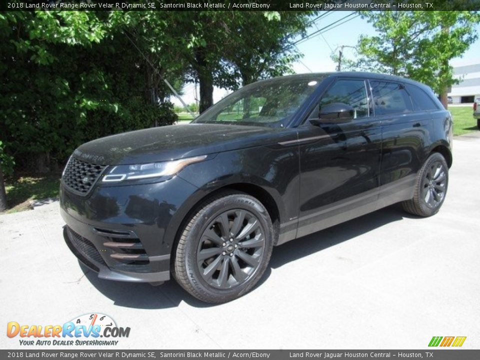 2018 Land Rover Range Rover Velar R Dynamic SE Santorini Black Metallic / Acorn/Ebony Photo #10