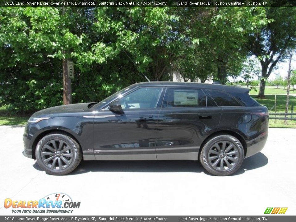 2018 Land Rover Range Rover Velar R Dynamic SE Santorini Black Metallic / Acorn/Ebony Photo #11