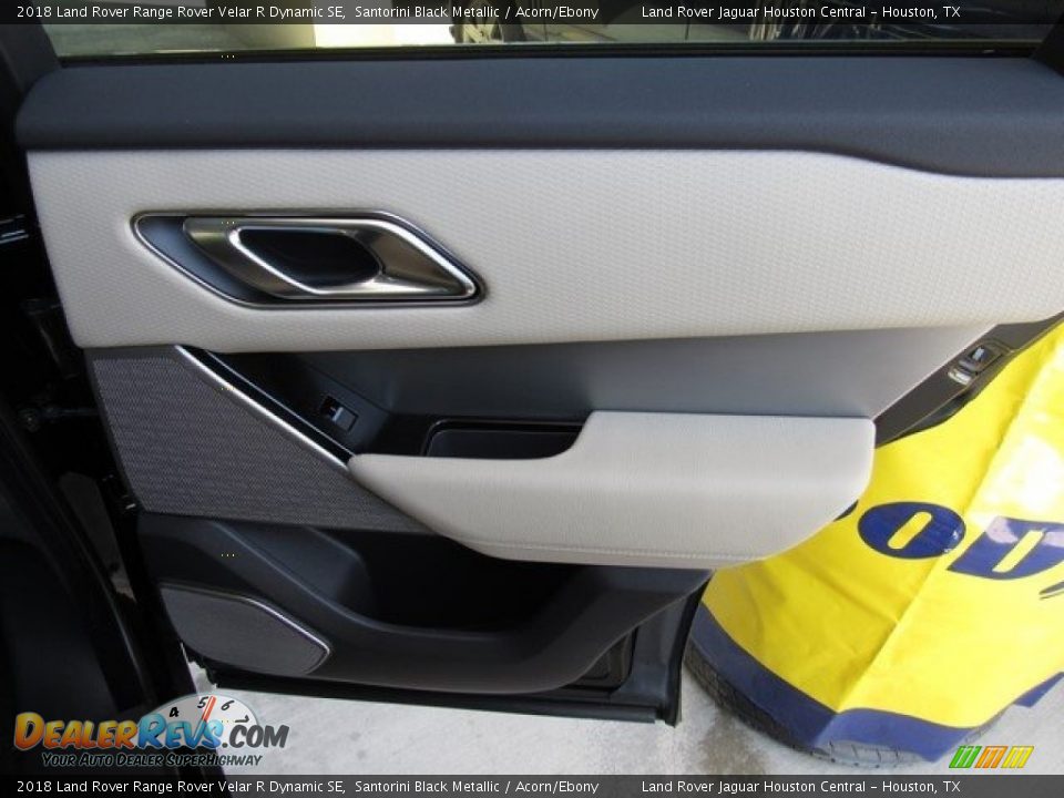 2018 Land Rover Range Rover Velar R Dynamic SE Santorini Black Metallic / Acorn/Ebony Photo #22