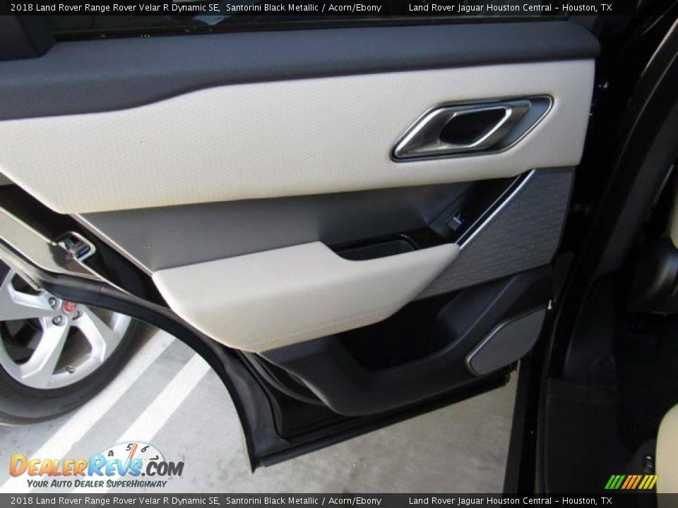 2018 Land Rover Range Rover Velar R Dynamic SE Santorini Black Metallic / Acorn/Ebony Photo #23