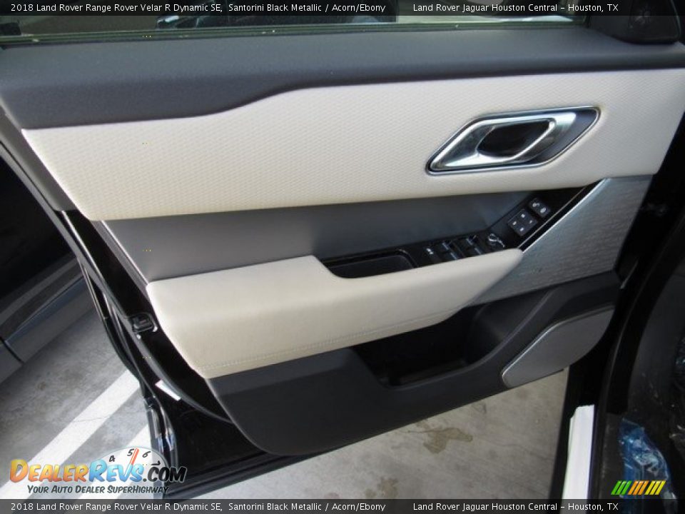 2018 Land Rover Range Rover Velar R Dynamic SE Santorini Black Metallic / Acorn/Ebony Photo #24