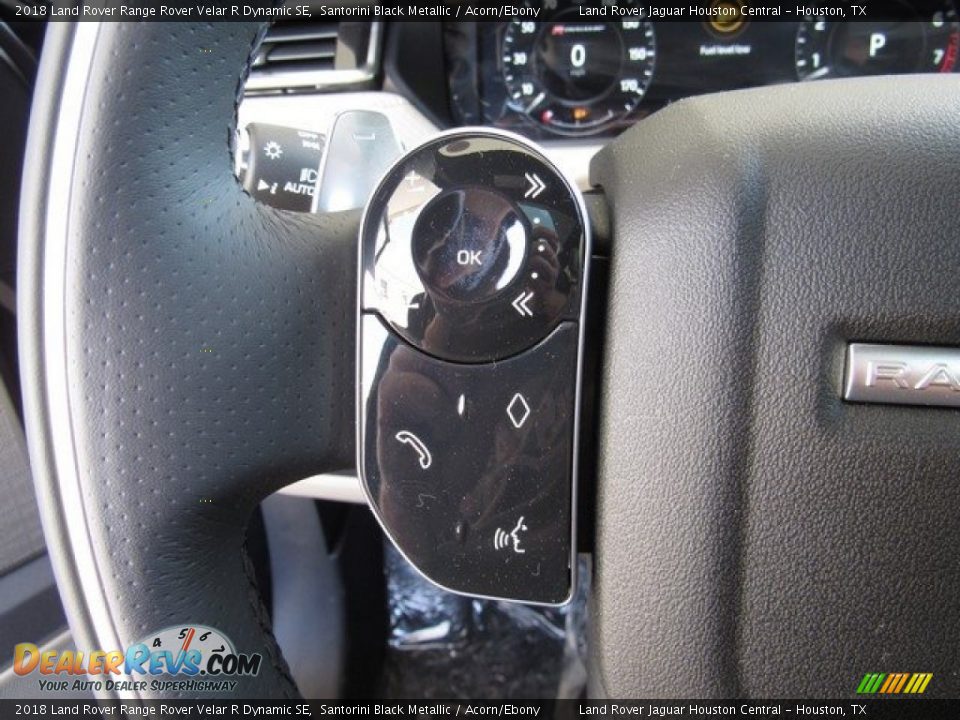 2018 Land Rover Range Rover Velar R Dynamic SE Santorini Black Metallic / Acorn/Ebony Photo #28