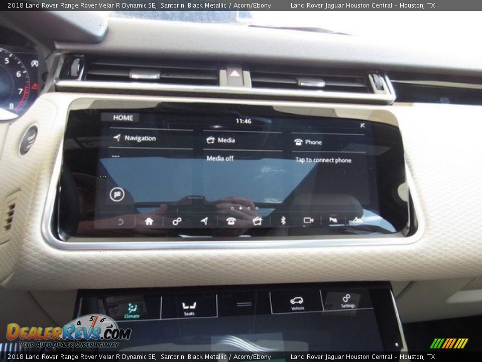 2018 Land Rover Range Rover Velar R Dynamic SE Santorini Black Metallic / Acorn/Ebony Photo #31