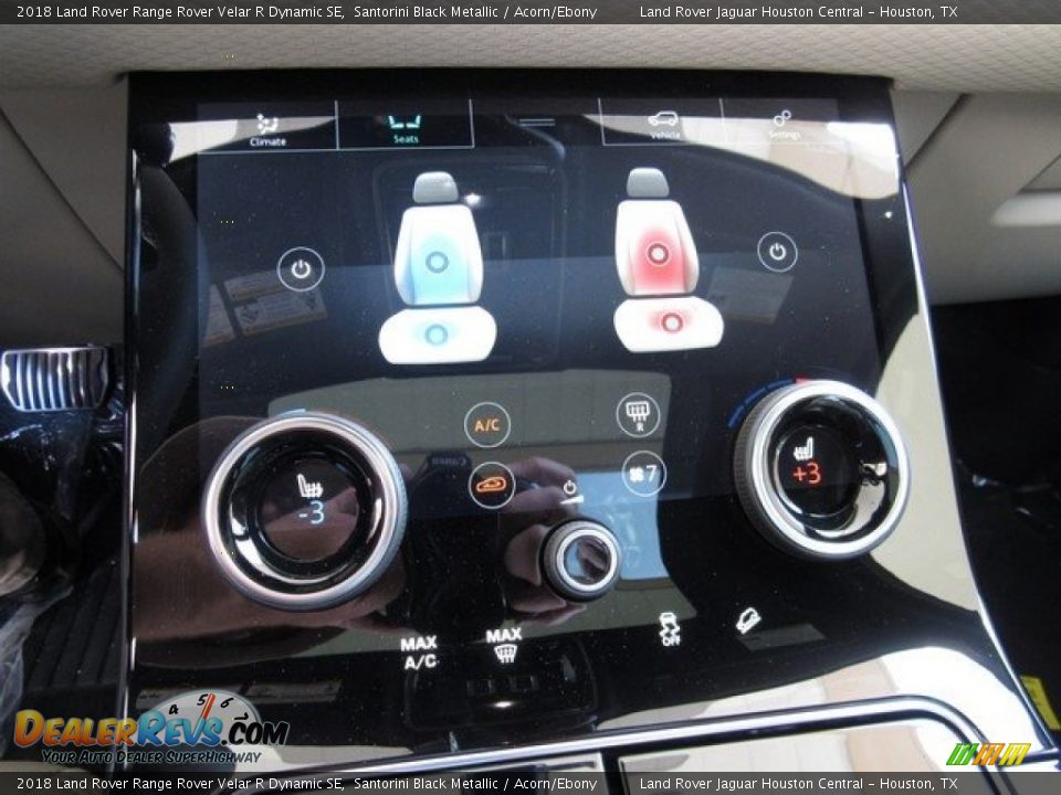 2018 Land Rover Range Rover Velar R Dynamic SE Santorini Black Metallic / Acorn/Ebony Photo #35