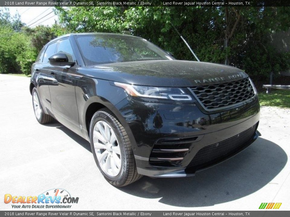 2018 Land Rover Range Rover Velar R Dynamic SE Santorini Black Metallic / Ebony Photo #2