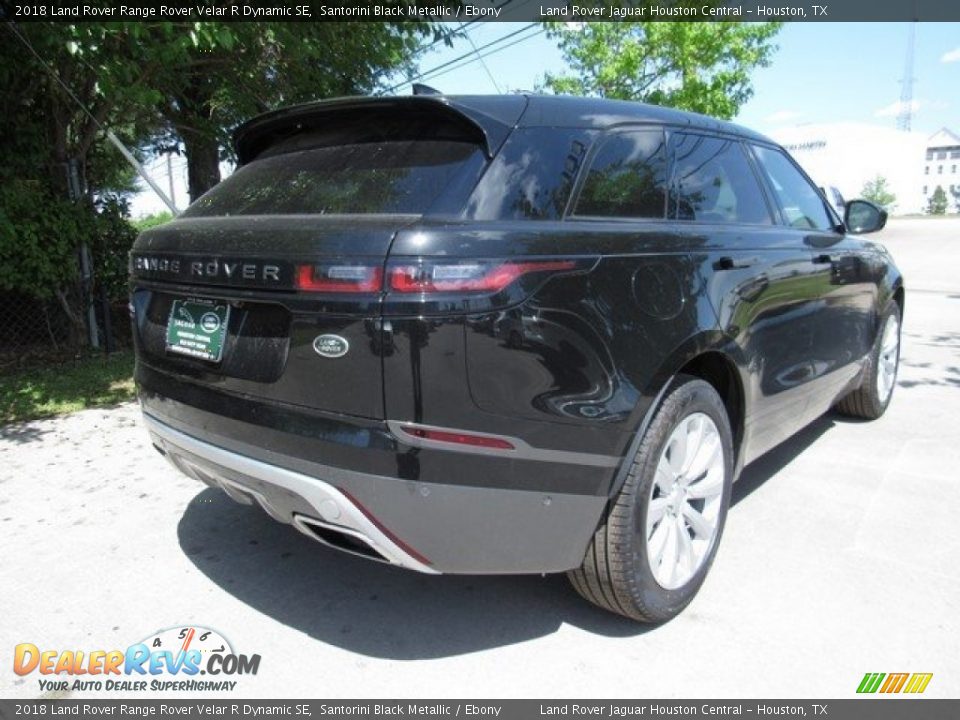 2018 Land Rover Range Rover Velar R Dynamic SE Santorini Black Metallic / Ebony Photo #7