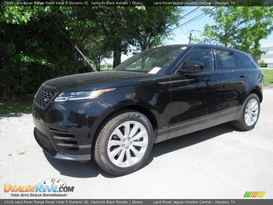 2018 Land Rover Range Rover Velar R Dynamic SE Santorini Black Metallic / Ebony Photo #10