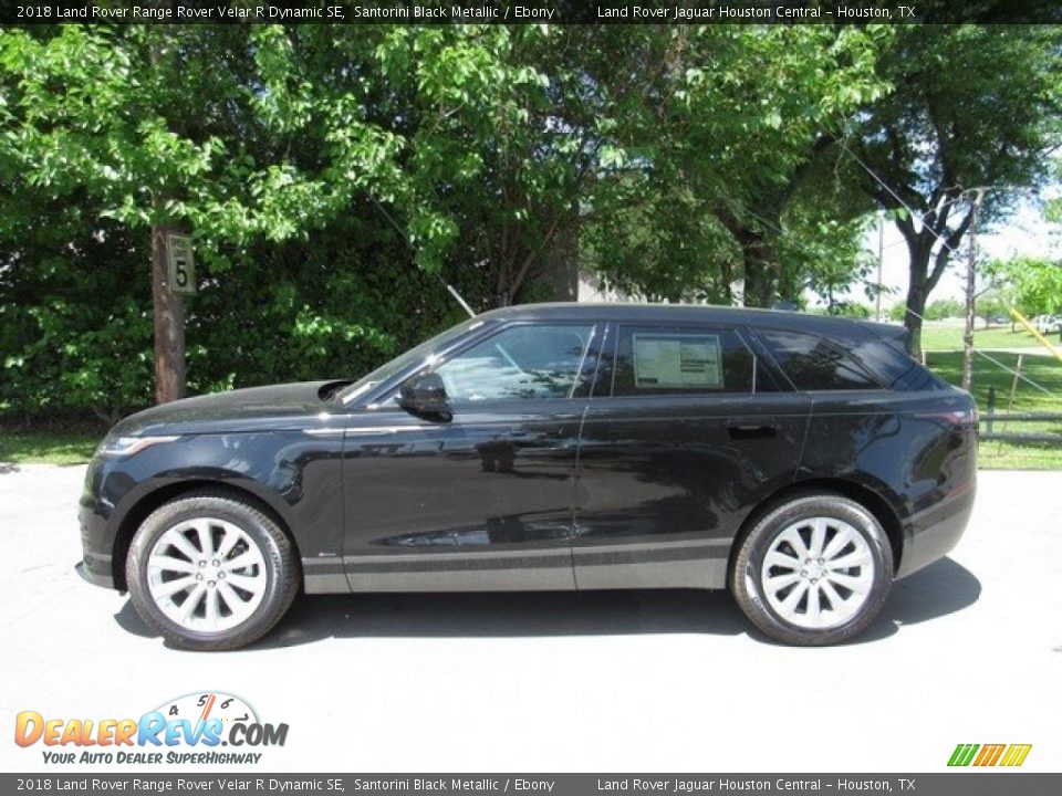 2018 Land Rover Range Rover Velar R Dynamic SE Santorini Black Metallic / Ebony Photo #11