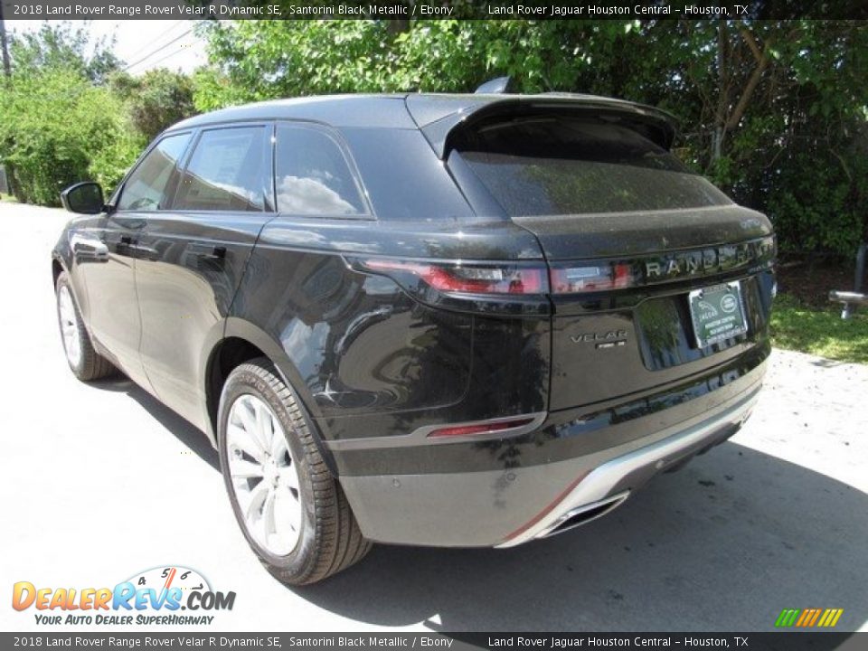 2018 Land Rover Range Rover Velar R Dynamic SE Santorini Black Metallic / Ebony Photo #12