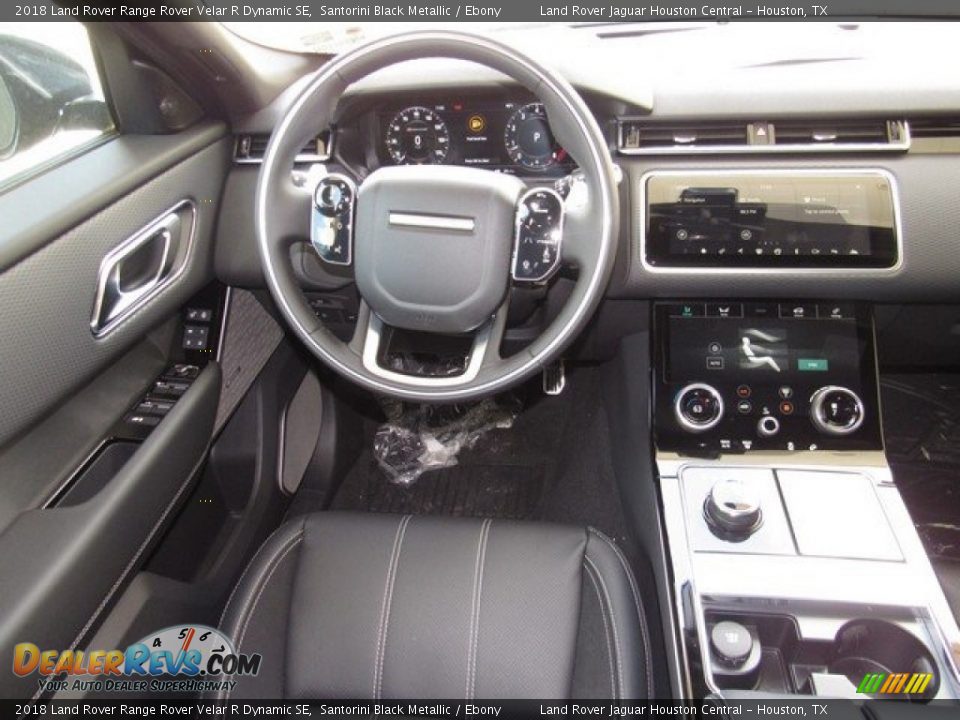 2018 Land Rover Range Rover Velar R Dynamic SE Santorini Black Metallic / Ebony Photo #14
