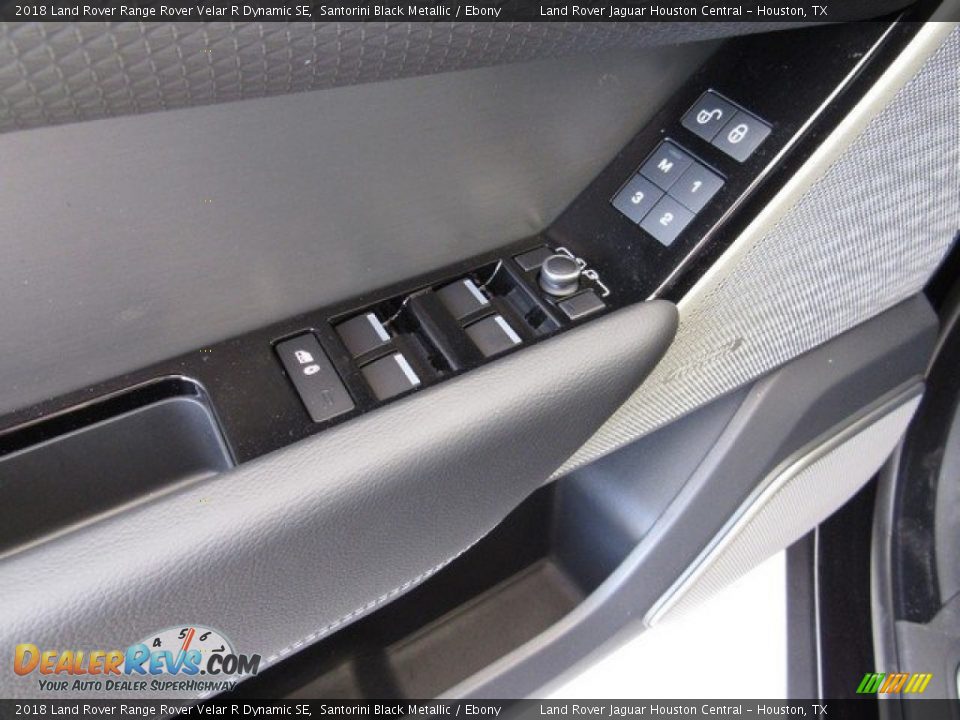 2018 Land Rover Range Rover Velar R Dynamic SE Santorini Black Metallic / Ebony Photo #25