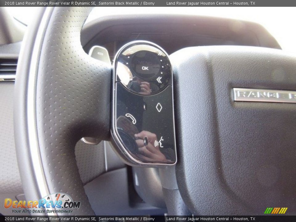 2018 Land Rover Range Rover Velar R Dynamic SE Santorini Black Metallic / Ebony Photo #28