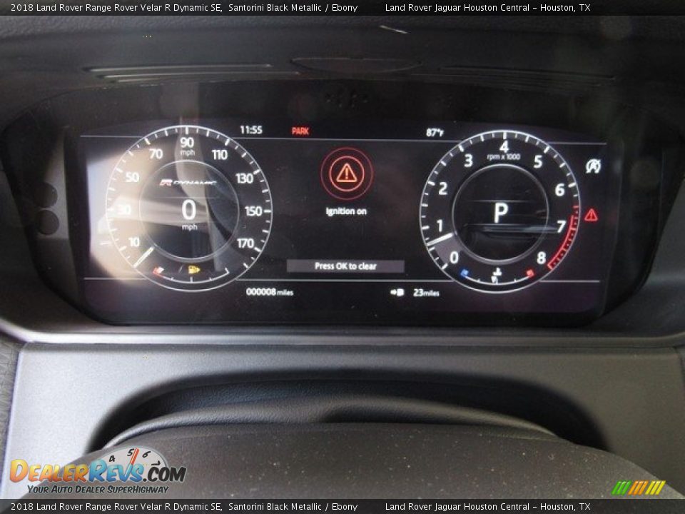 2018 Land Rover Range Rover Velar R Dynamic SE Santorini Black Metallic / Ebony Photo #30