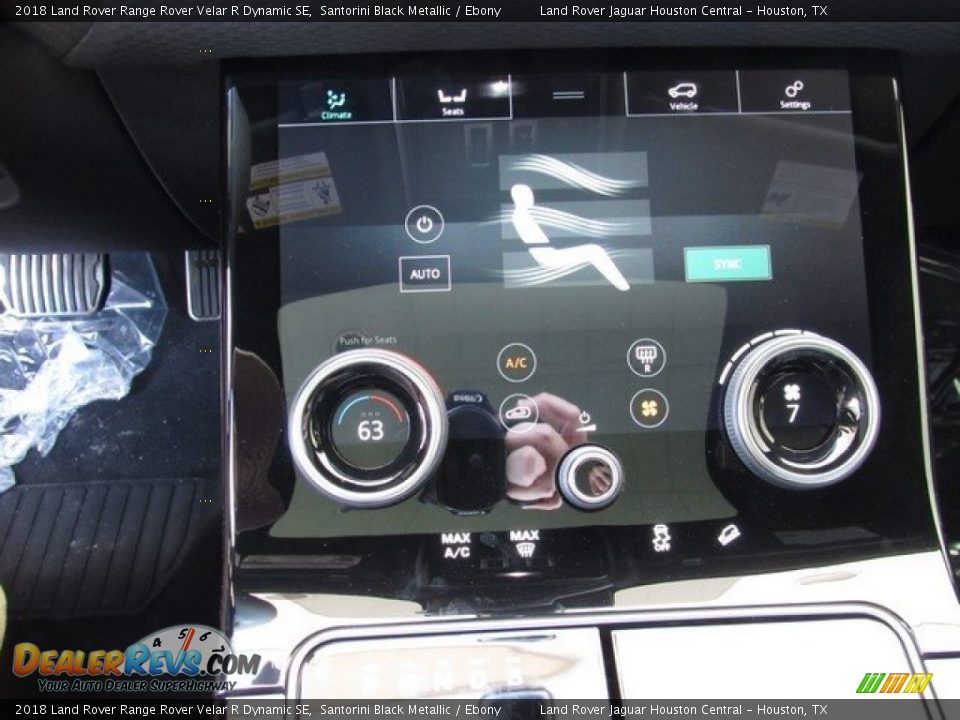 2018 Land Rover Range Rover Velar R Dynamic SE Santorini Black Metallic / Ebony Photo #34