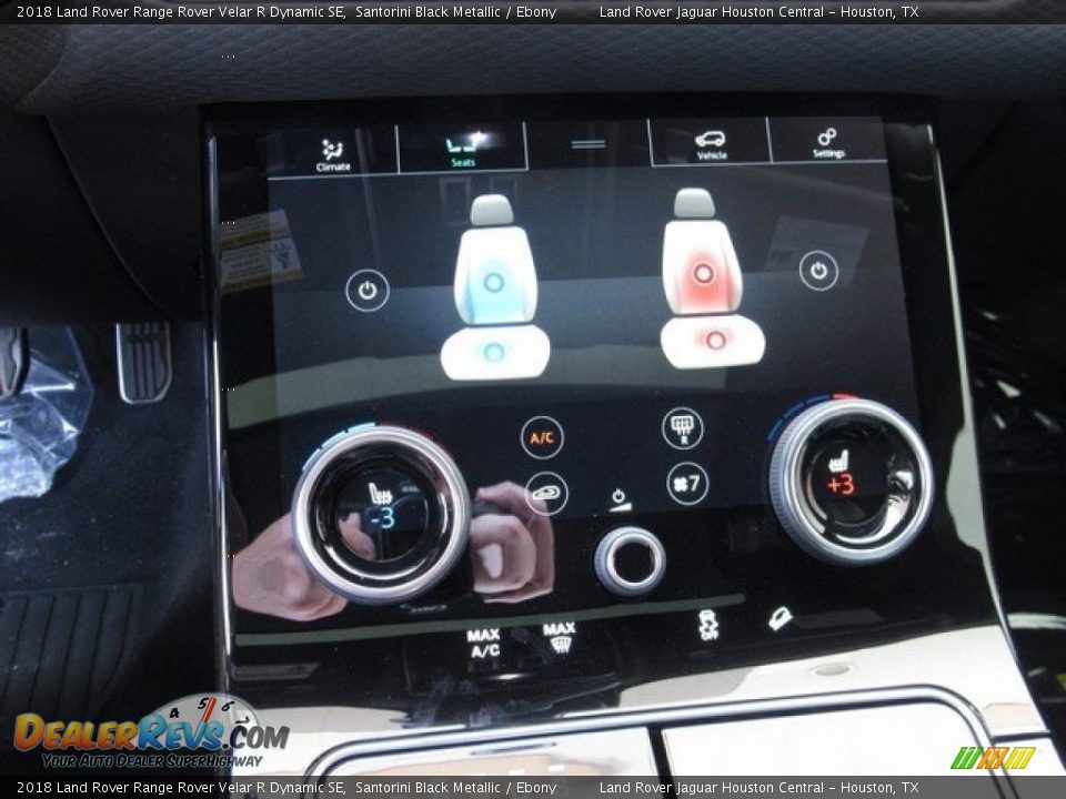 2018 Land Rover Range Rover Velar R Dynamic SE Santorini Black Metallic / Ebony Photo #35