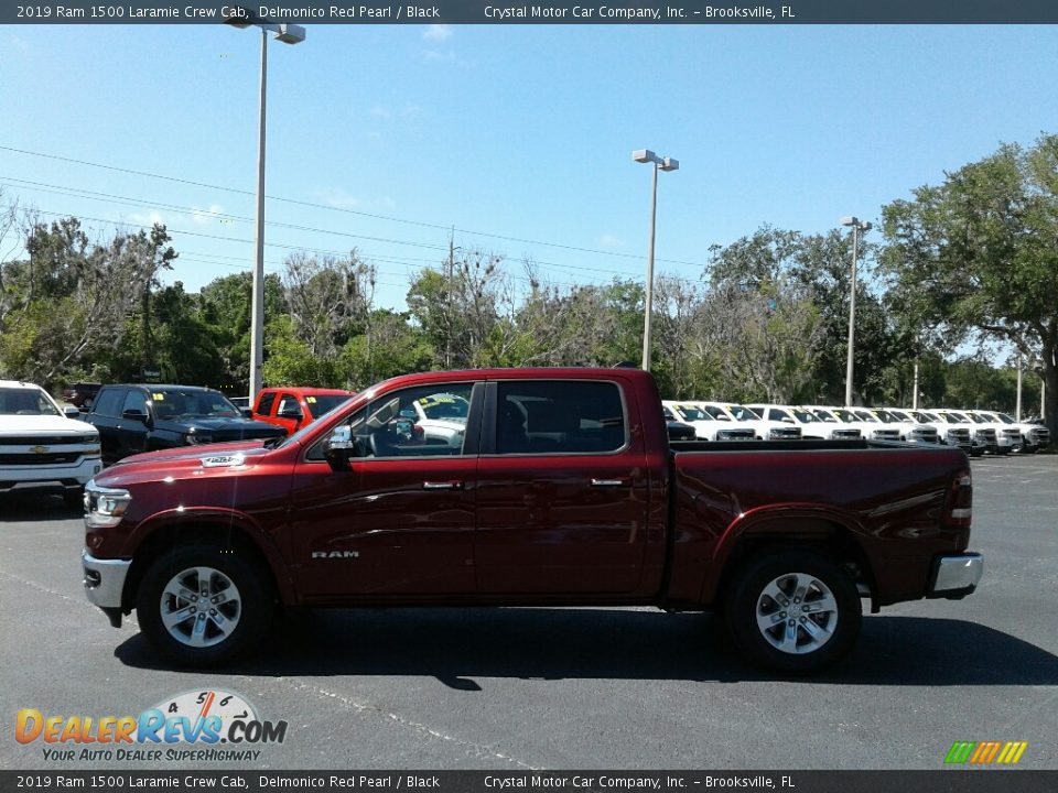 2019 Ram 1500 Laramie Crew Cab Delmonico Red Pearl / Black Photo #2