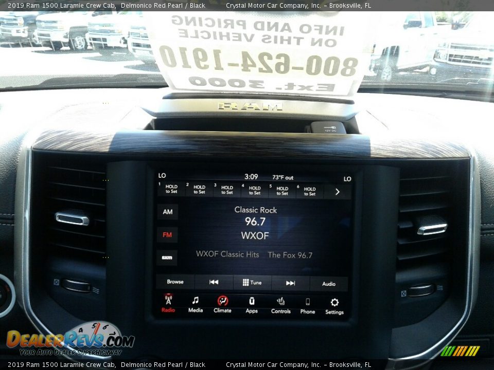 2019 Ram 1500 Laramie Crew Cab Delmonico Red Pearl / Black Photo #15