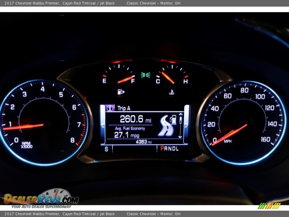 2017 Chevrolet Malibu Premier Cajun Red Tintcoat / Jet Black Photo #8