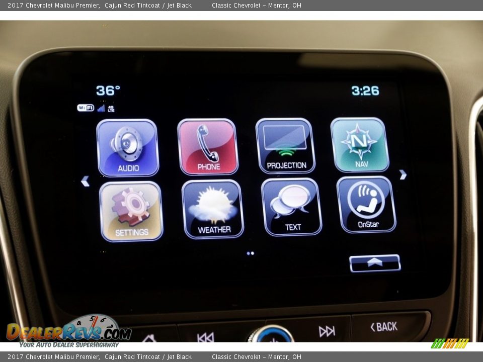 2017 Chevrolet Malibu Premier Cajun Red Tintcoat / Jet Black Photo #10