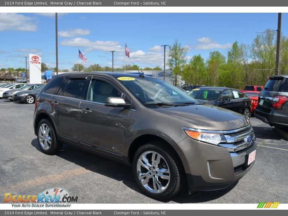 2014 Ford Edge Limited Mineral Gray / Charcoal Black Photo #1