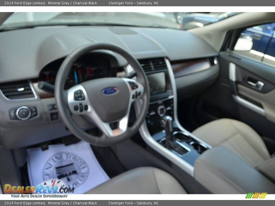 2014 Ford Edge Limited Mineral Gray / Charcoal Black Photo #11