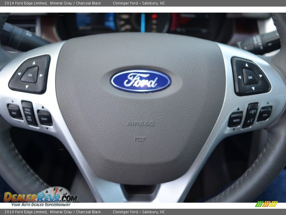 2014 Ford Edge Limited Mineral Gray / Charcoal Black Photo #25