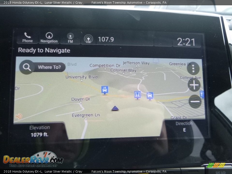 2018 Honda Odyssey EX-L Lunar Silver Metallic / Gray Photo #13