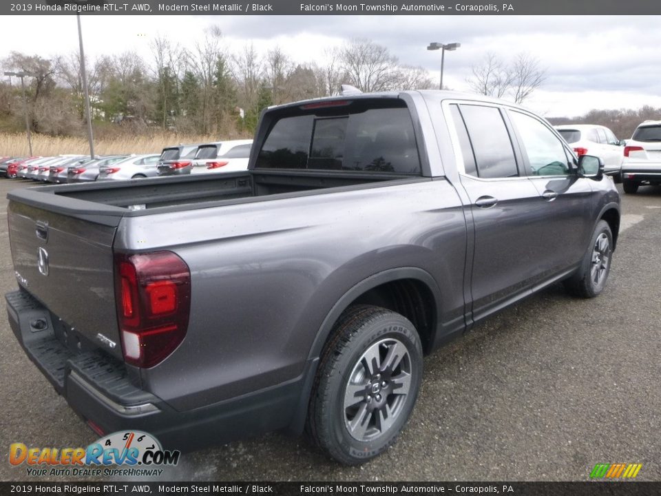 Modern Steel Metallic 2019 Honda Ridgeline RTL-T AWD Photo #4