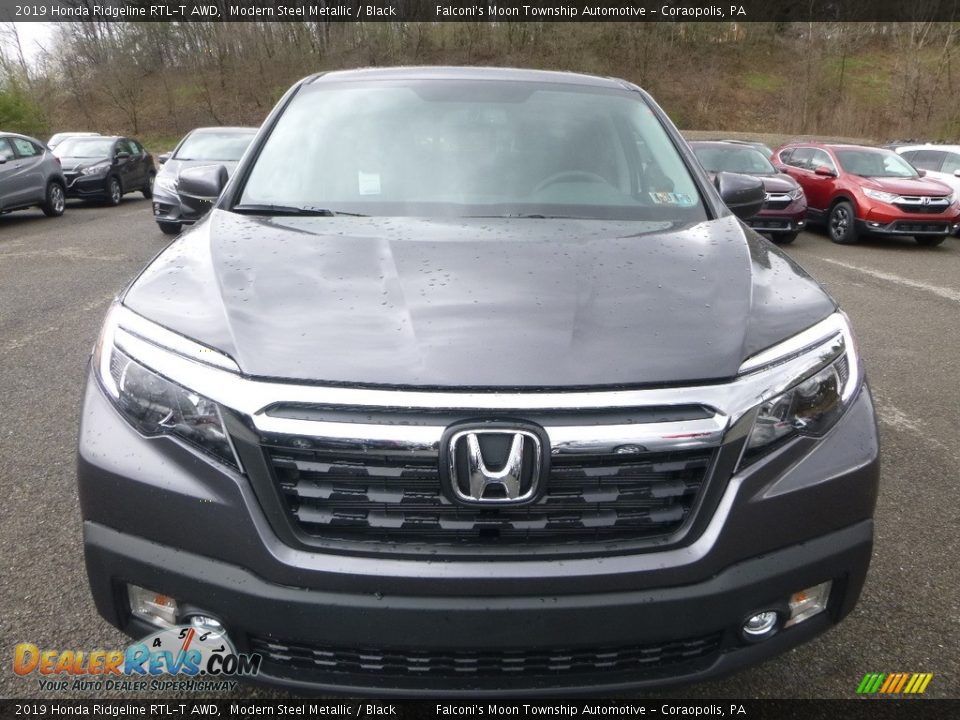 2019 Honda Ridgeline RTL-T AWD Modern Steel Metallic / Black Photo #6