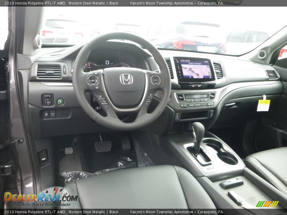 Black Interior - 2019 Honda Ridgeline RTL-T AWD Photo #10