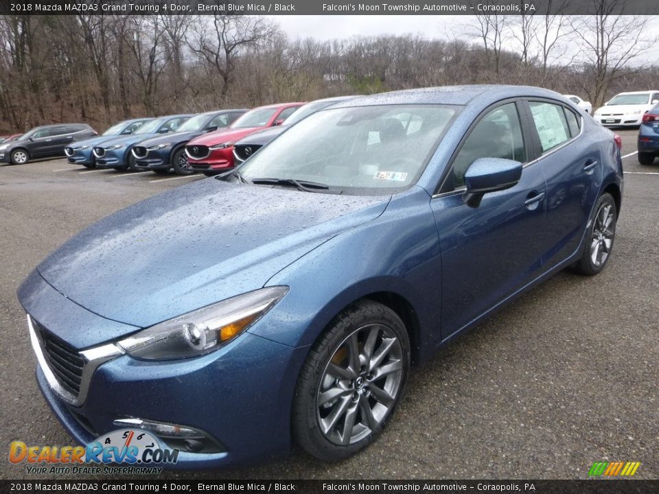 2018 Mazda MAZDA3 Grand Touring 4 Door Eternal Blue Mica / Black Photo #5