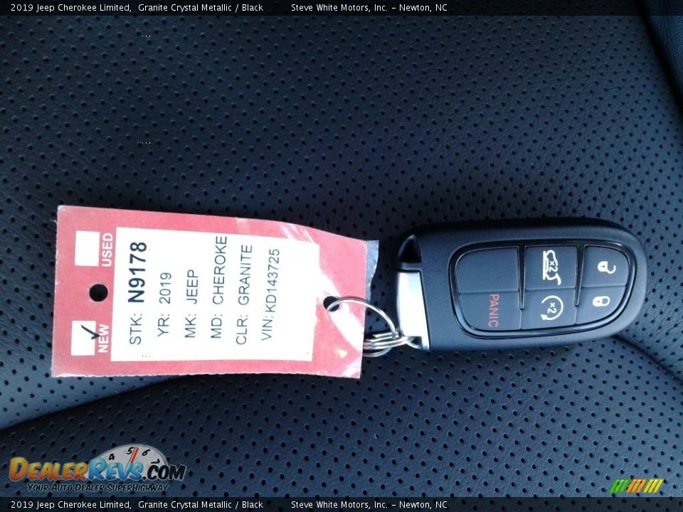 2019 Jeep Cherokee Limited Granite Crystal Metallic / Black Photo #32