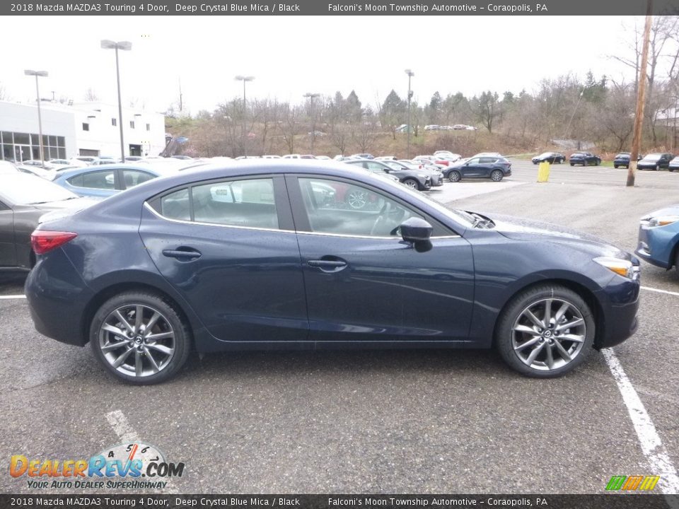 2018 Mazda MAZDA3 Touring 4 Door Deep Crystal Blue Mica / Black Photo #1