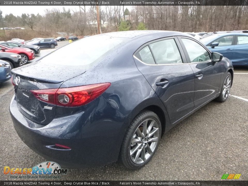 2018 Mazda MAZDA3 Touring 4 Door Deep Crystal Blue Mica / Black Photo #2