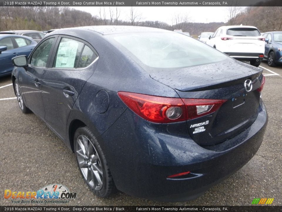 2018 Mazda MAZDA3 Touring 4 Door Deep Crystal Blue Mica / Black Photo #6