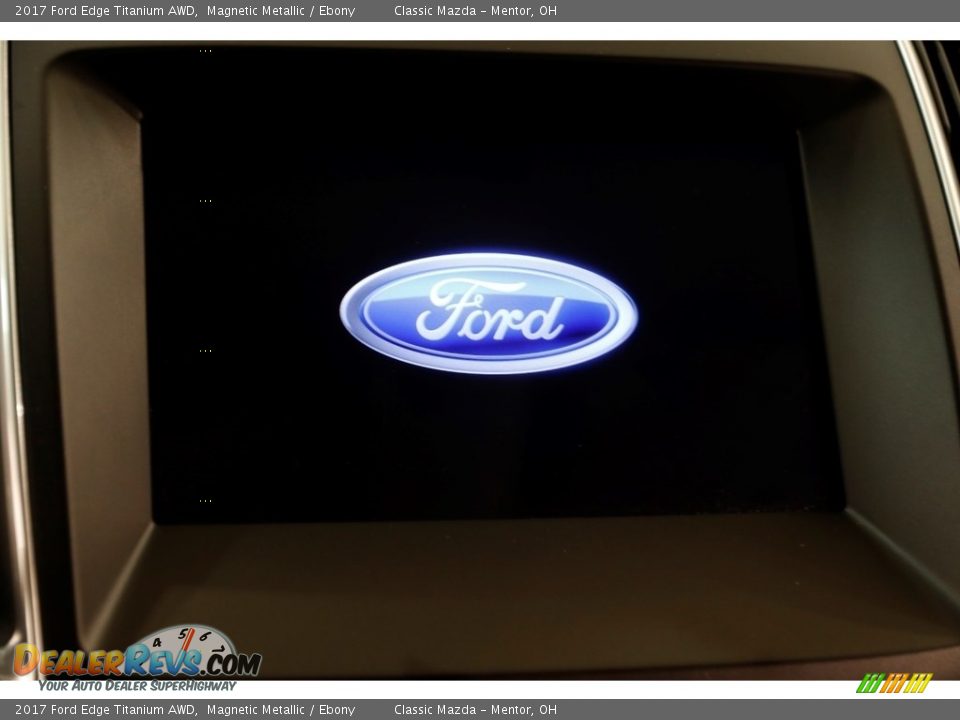 2017 Ford Edge Titanium AWD Magnetic Metallic / Ebony Photo #23