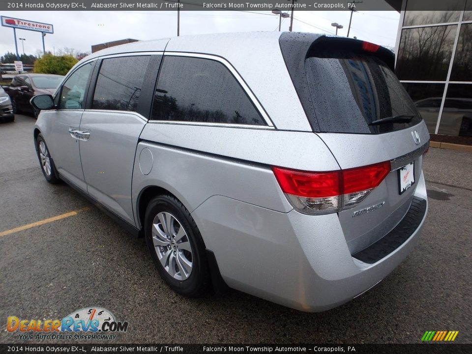 2014 Honda Odyssey EX-L Alabaster Silver Metallic / Truffle Photo #3