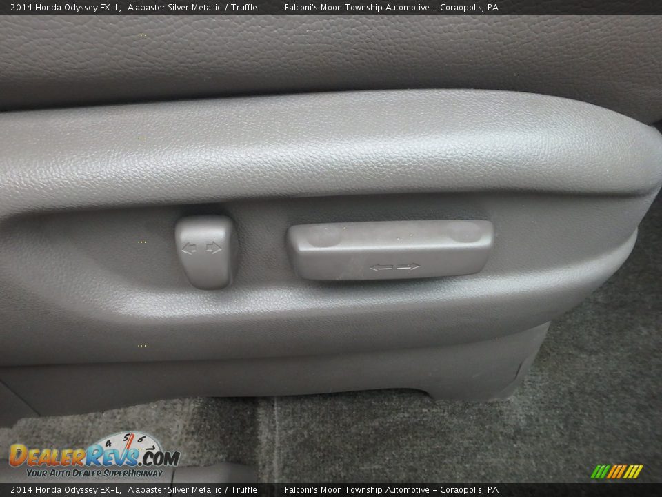 2014 Honda Odyssey EX-L Alabaster Silver Metallic / Truffle Photo #12